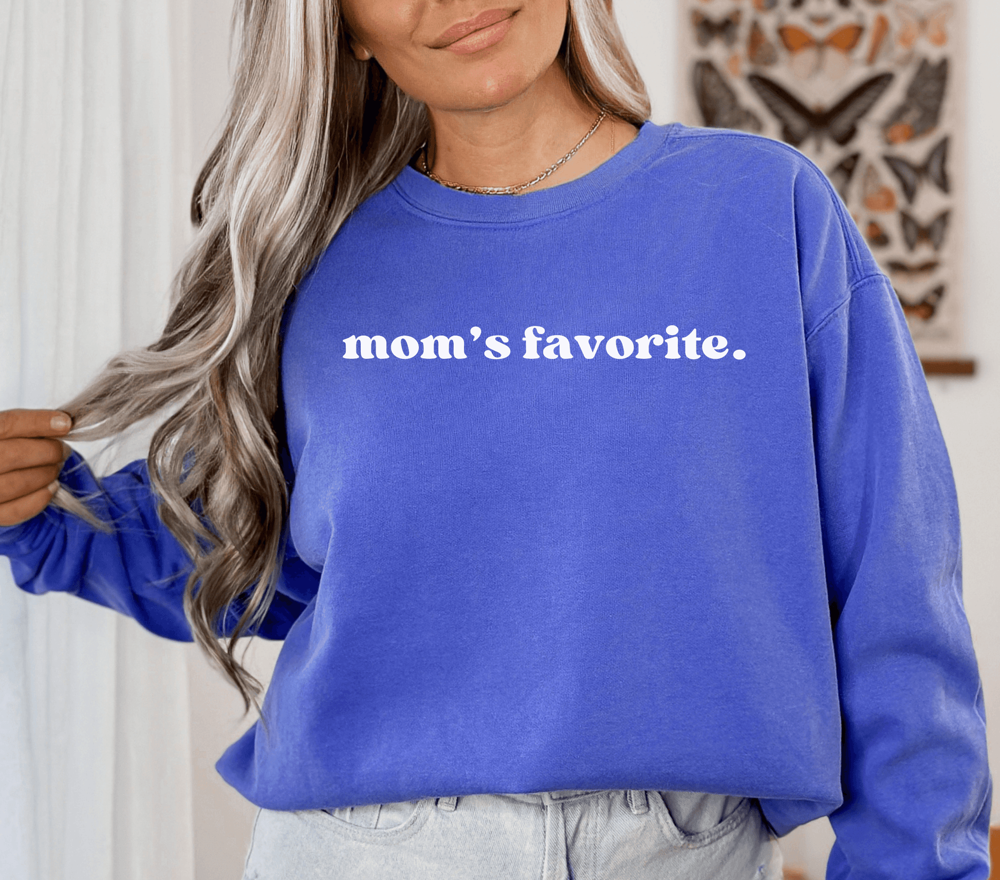 Mom's Favorite Crewneck Sweatshirt - BentleyBlueCo