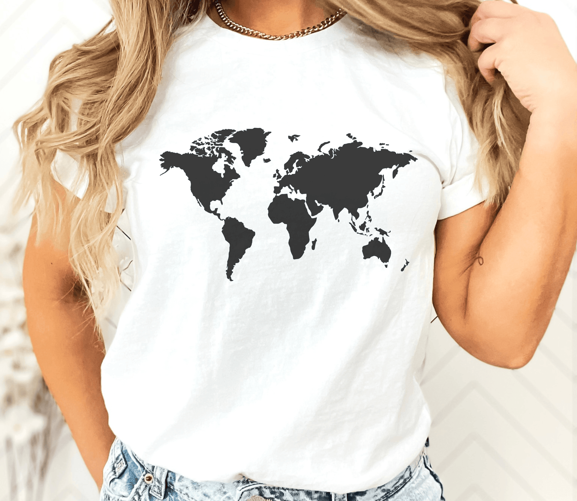 World Map Shirt - BentleyBlueCo