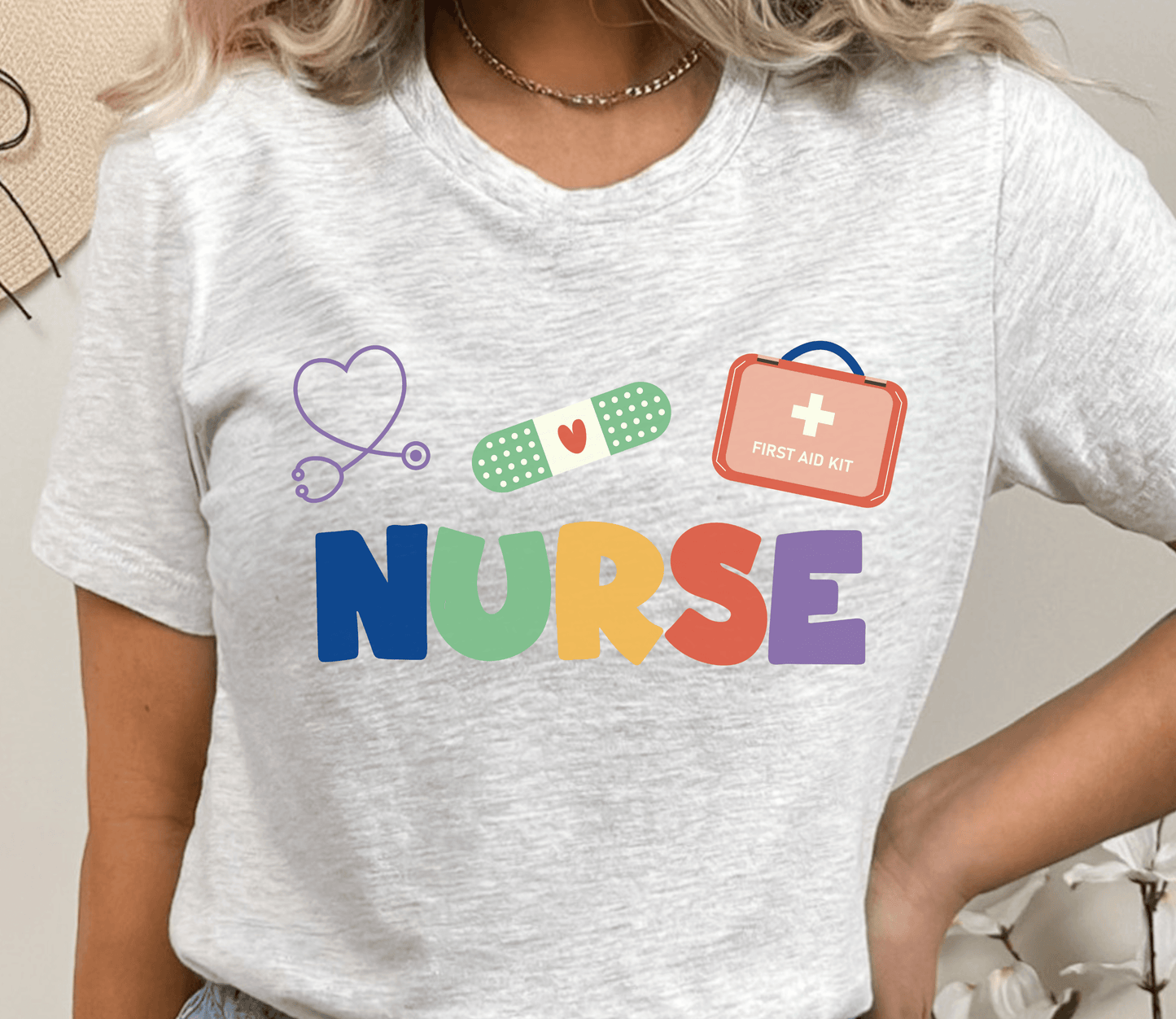 Cute School Nurse T-shirt - BentleyBlueCo