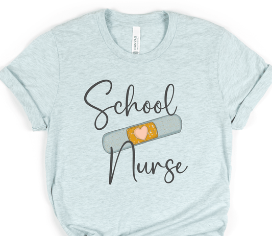 School Nurse Bandaid Shirt - BentleyBlueCo