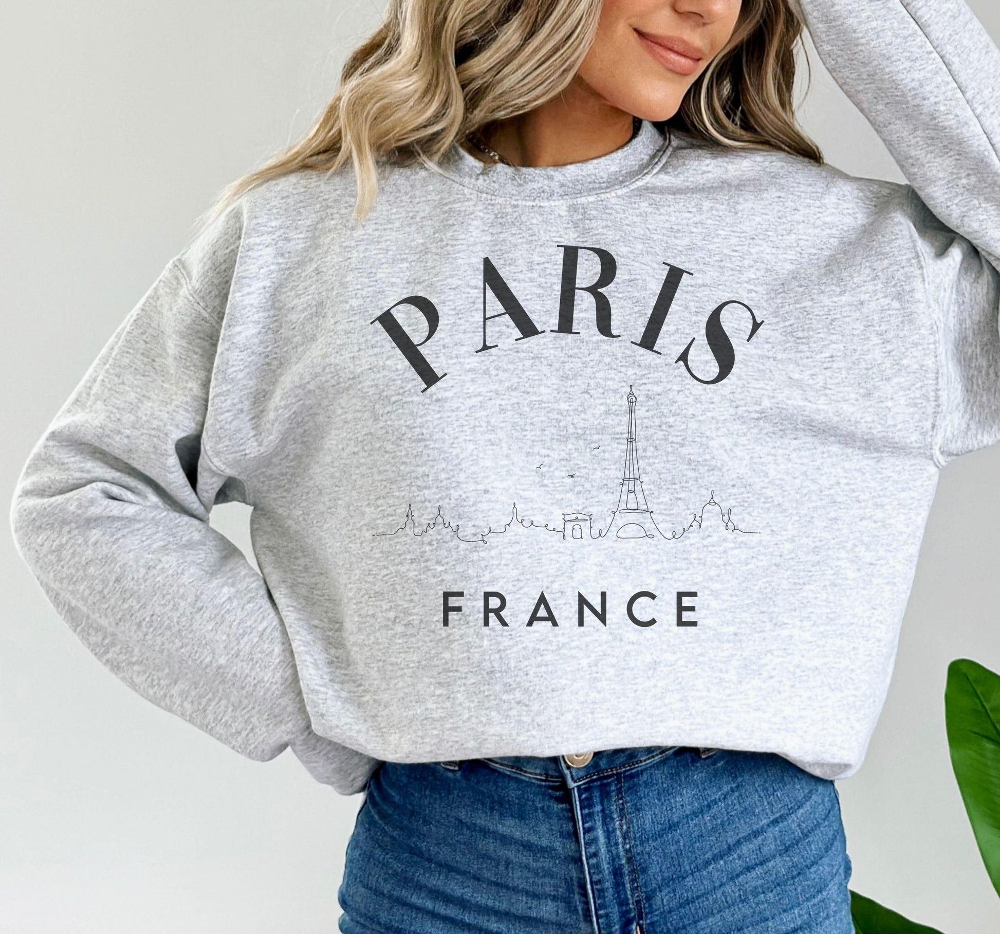 Paris France Crewneck - BentleyBlueCo