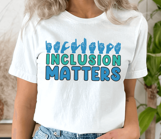 Inclusion Matters T-shirt - BentleyBlueCo