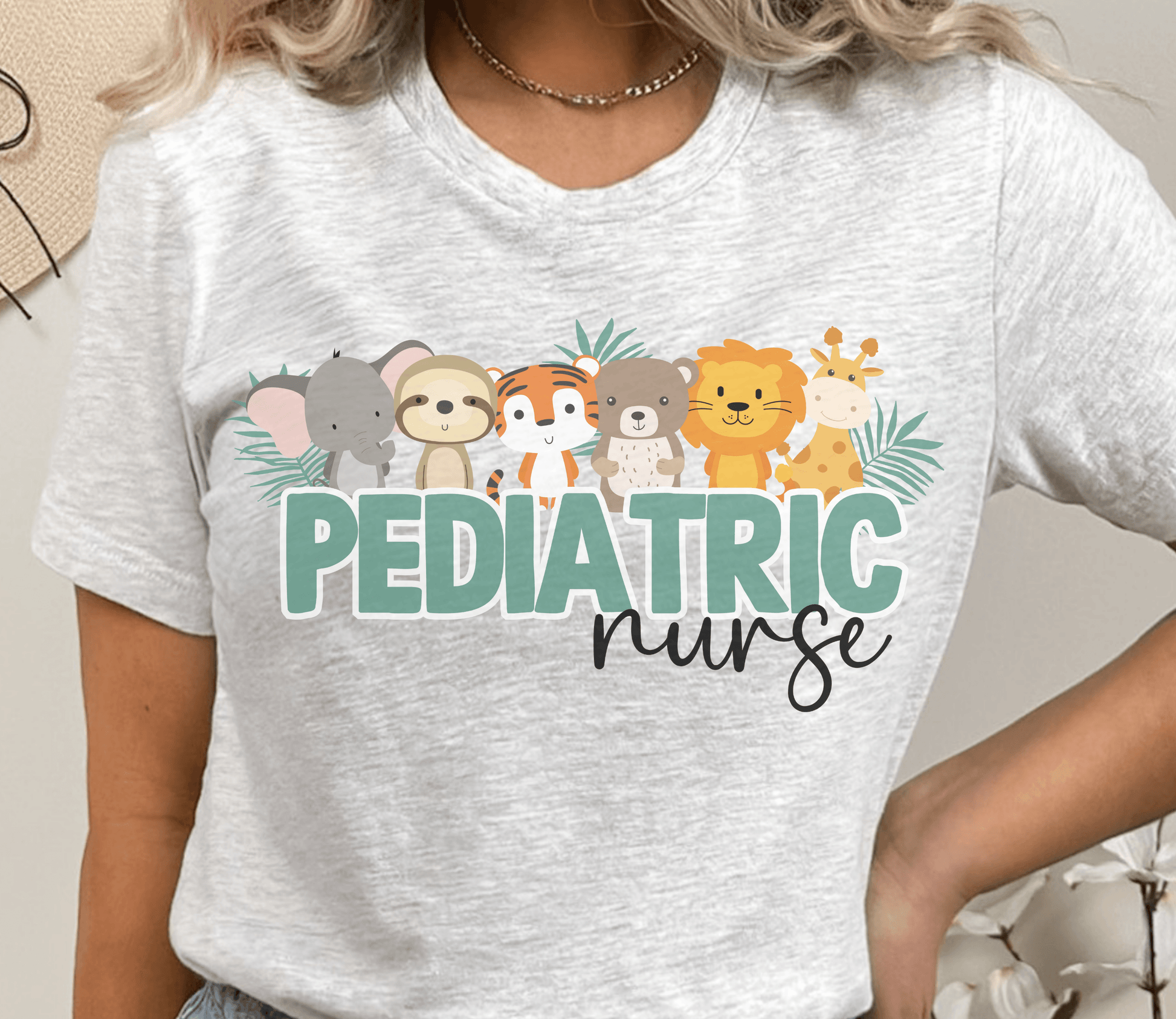 Pediatrics Nurse Jungle Shirt - BentleyBlueCo