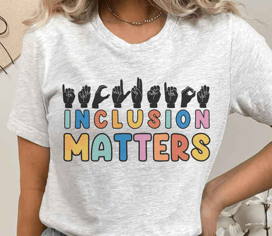 Inclusion Matters T-shirt - Black - BentleyBlueCo