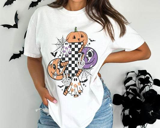 Get into the Halloween spirit with our bewitching Halloween sweatshirt, featuring spooky pumpkin and ghost designs that capture the essence of the season. Embrace the autumn vibes and celebrate the fall festivities in style with this must-have addition to your wardrobe. Perfect for Halloween enthusiasts, this sweatshirt will keep you cozy and fashionable all season long!