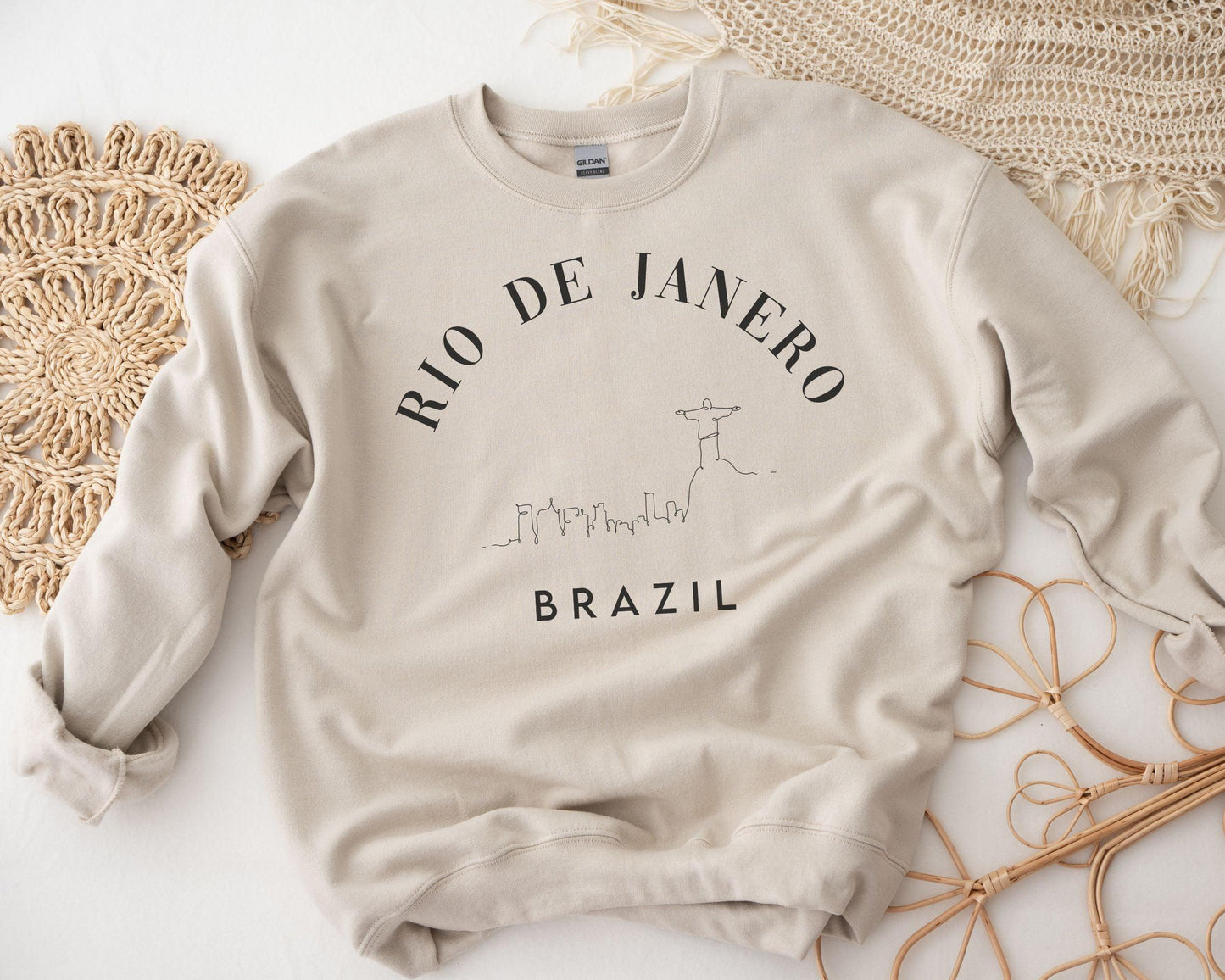 Rio De Janero Brazil Crewneck - BentleyBlueCo