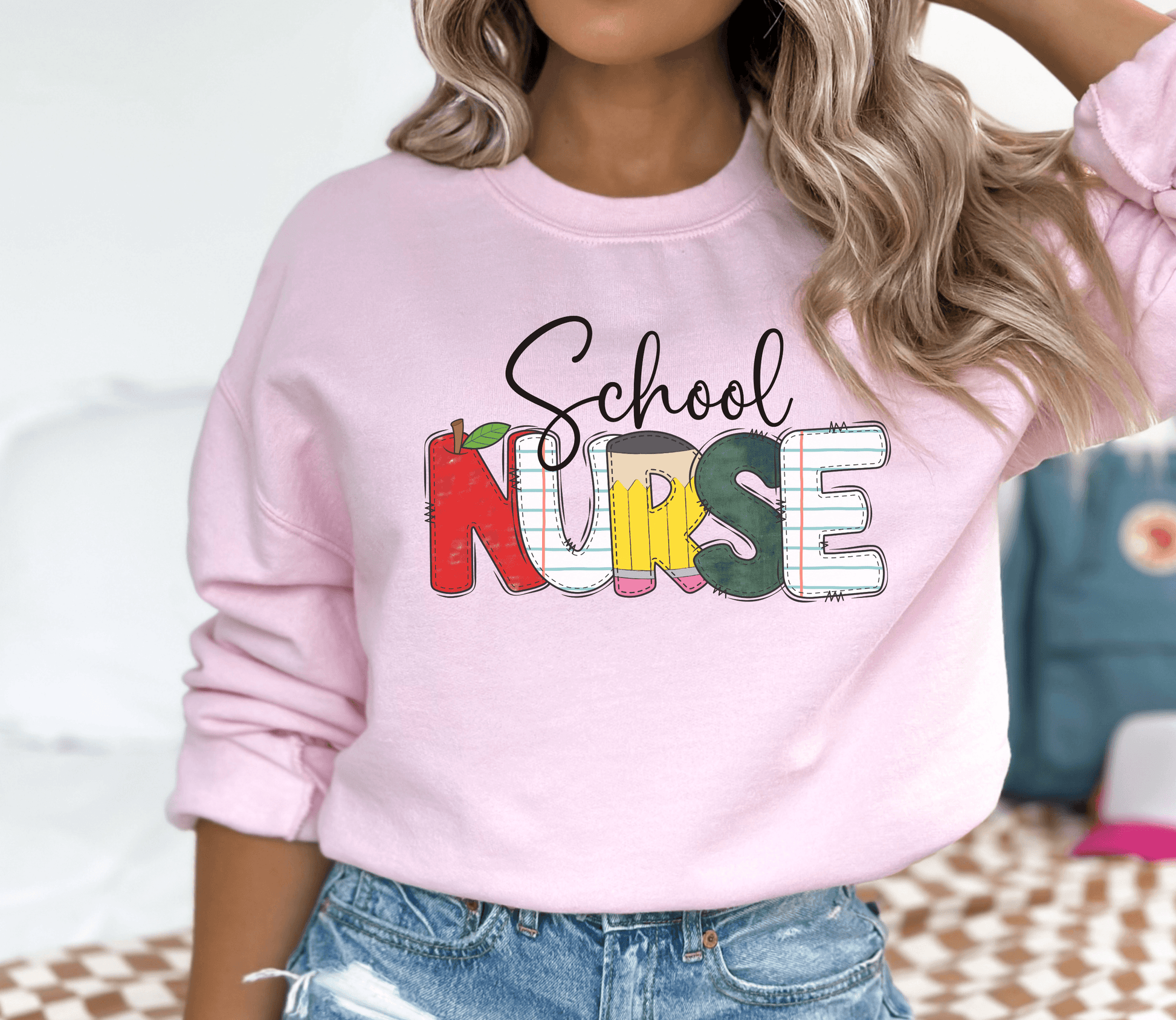 School Nurse Sweatshirt - BentleyBlueCo