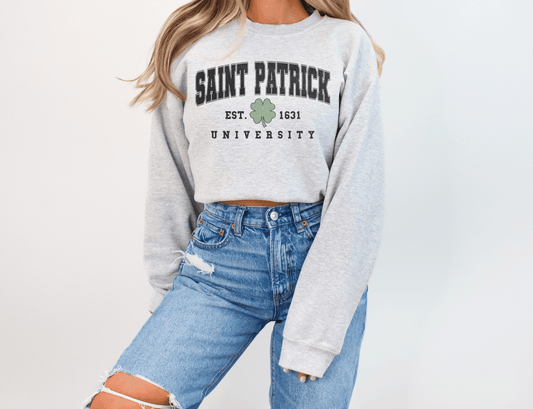 St Patrick University - St Patricks Day Sweatshirt - BentleyBlueCo
