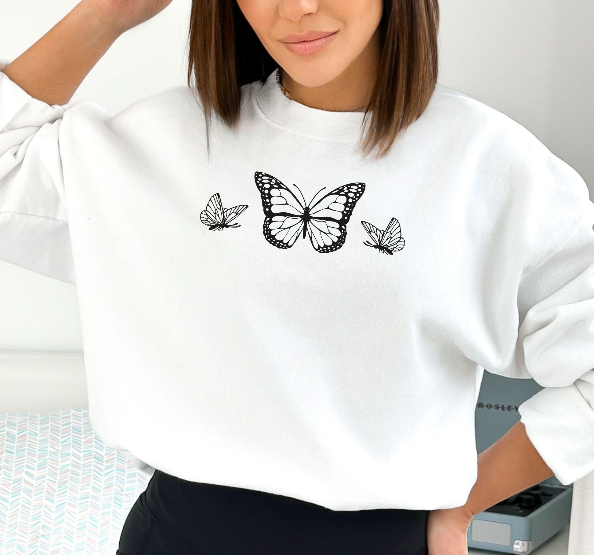 Sweet Butterflies Crewneck - BentleyBlueCo