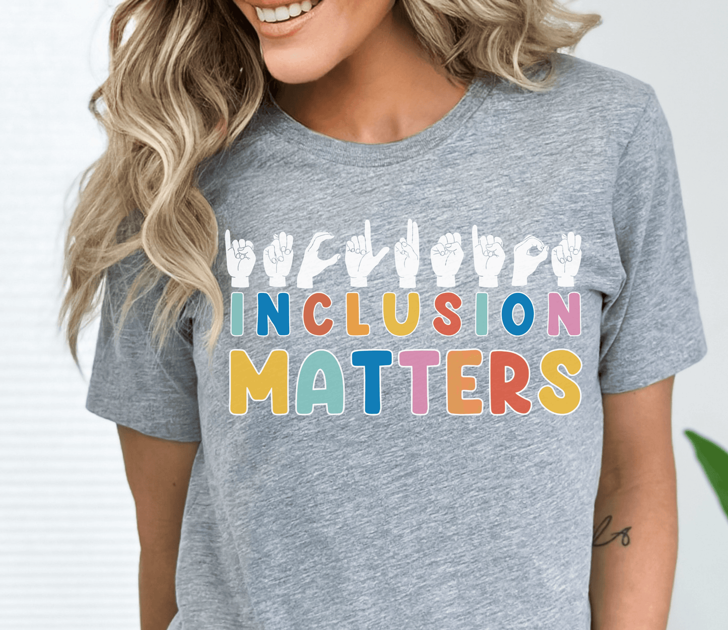 Inclusion Matters T-shirt - White - BentleyBlueCo