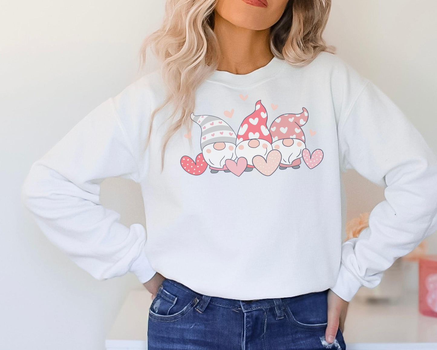 Valentine Gnome Crewneck - BentleyBlueCo