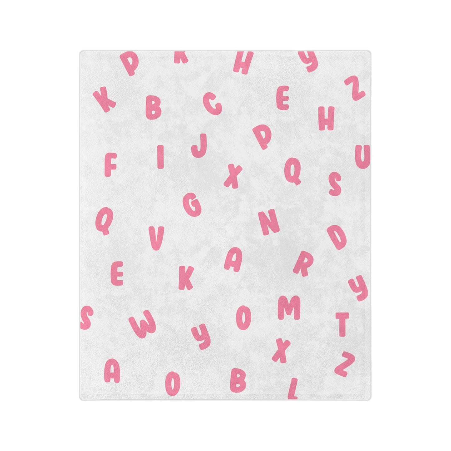 Alphabet Blanket - Pink - BentleyBlueCo