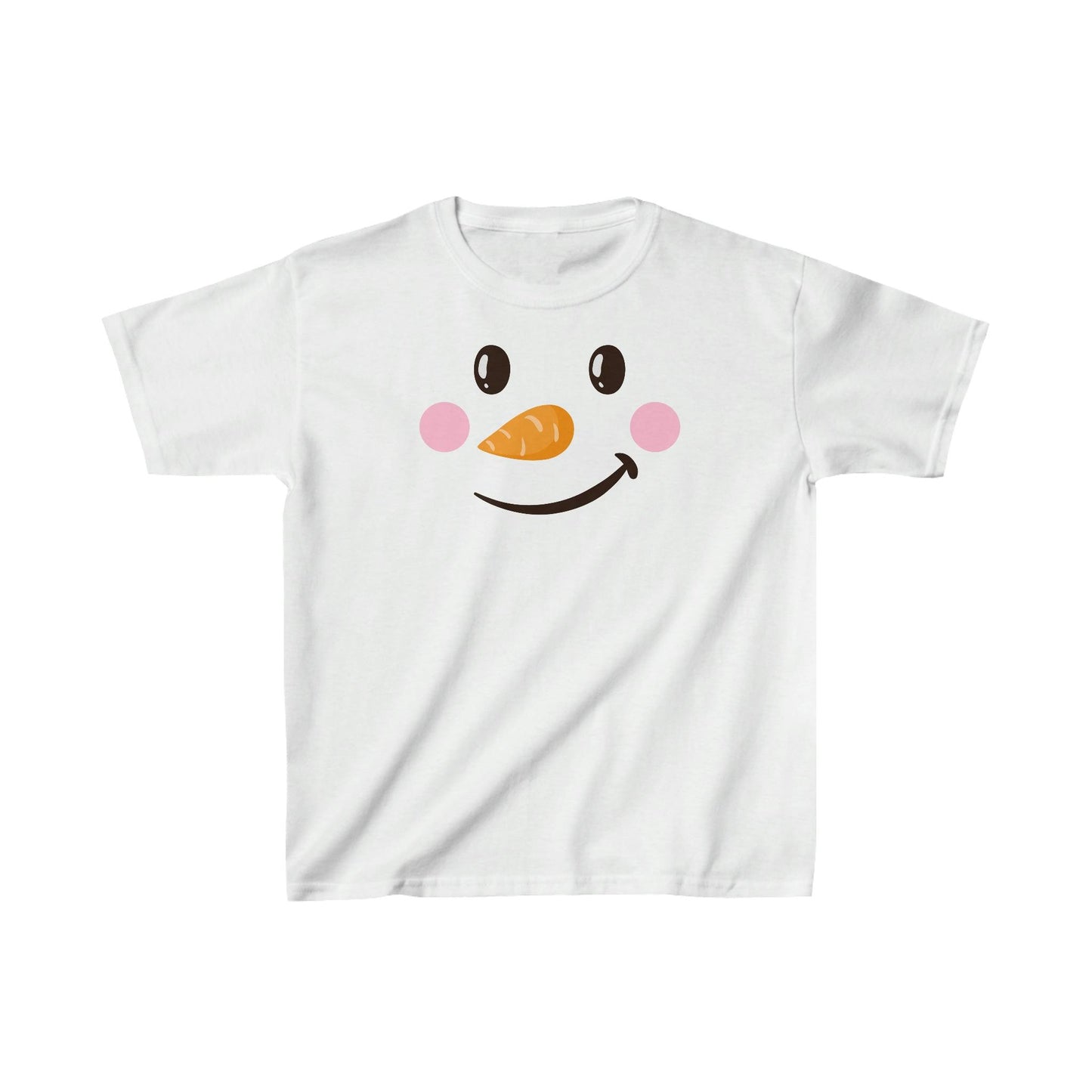 Kids Snowman Face T-shirt - BentleyBlueCo